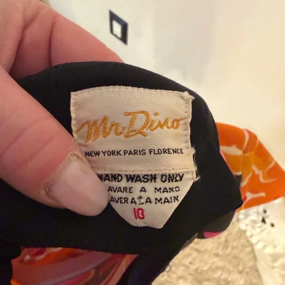Vintage sighned MR DINO psychedelic blouse - Picture 4 of 4